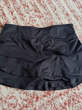 Girl’s Black Active Layered Skirt